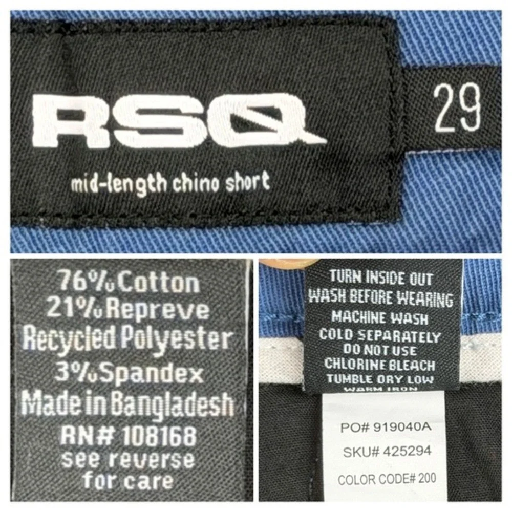 NEW RSQ Men's Size 29 Mid-Length 9
